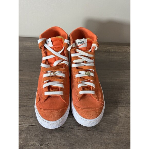 Nike Blazer 77 Mid First Use Sneakers Men 10 Orange Retro Athleisure DC3433-800 main image 10